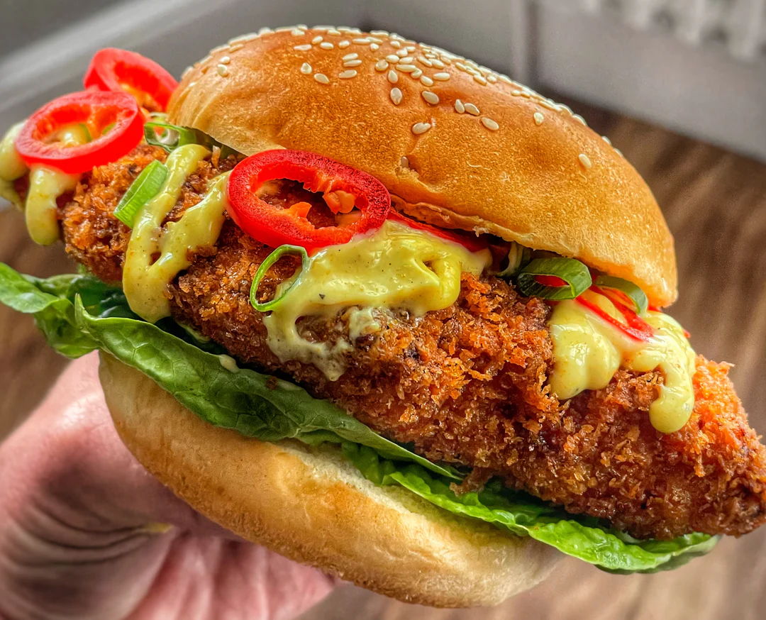 King Katsu Chicken Burger - Uncle Beef